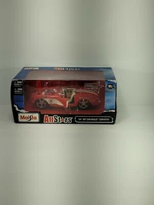 Maisto All Stars 1957 Chevrolet Corvette 1:24 Scale Diecast NIB RED - Picture 1 of 4