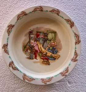 Vintage ROYAL DOULTON "BUNNYKINS", Bowl. This Vintage ROYAL DOULTON "BUNNYKINS" - Picture 1 of 4