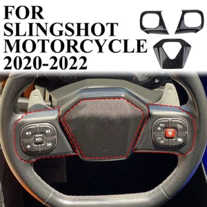 Carbon fiber Style Central Control Steering Wheel Trim for Polaris Slingshot - Picture 1 of 5