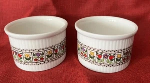 Royal Doulton Fireglow Puddingbecher Crème Brûlée Auflaufförmchen 2er Set Auslaufmodell - Bild 1 von 7