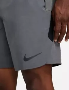 $80 Nike Pro Men’s Small Dri-FIT Flex Rep Training Shorts Grey Black DD1700-068 - Picture 1 of 8