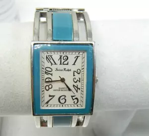 Beautiful Pacific Blue Suisse Ralph Blue cuff style watch/wristwatch - Picture 1 of 6