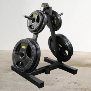 Barbell Dumbell Plate Storage Stand – 25/50mm Weight Disc Holder - Picture 1 of 5