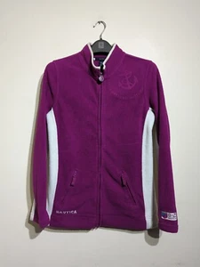 Nautica Purple White Full Zip Hoodie Small - Picture 1 of 14