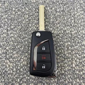 Toyota RAV4 2019–2021 Flip Key Remote GQ4-73T OEM – 3BTN – w/ Uncut Blade - Picture 1 of 14