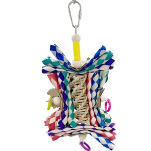 1241 Mini Vine Twist Helix Small Bird Toy Colorful Chewable Fun Made in USA - Picture 1 of 8