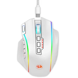 Wired/Wireless Gaming Mouse RGB Backlit 16000 DPI 16 Programmable Buttons White - Picture 1 of 1