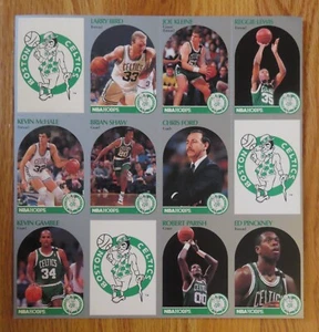 1990-91 HOOPS Promo BOSTON CELTICS Blatt Larry Bird Reggie Lewis Kevin McHALE - Bild 1 von 6