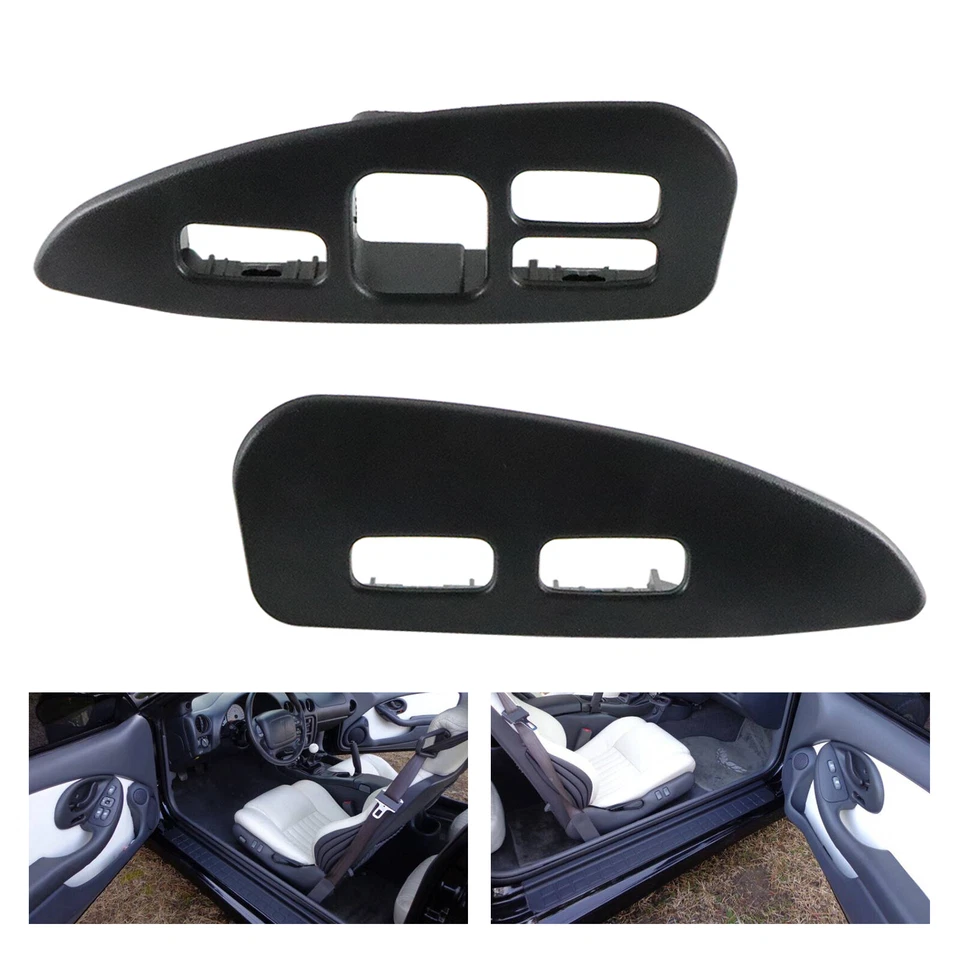 2PCS Door Switch Trim Left and Right For 1993-1999 Pontiac Firebird Trans Am  Foto 1 de 4