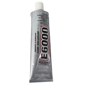 3.7 fl oz E6000 Industrial Strength Clear Medium Viscosity Waterproof Adhesive - Picture 1 of 3