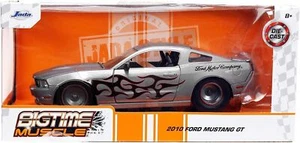 Ford Mustang GT 2010 JADA BIGTIME MUSCLE 1/24 gris diecast con llama 334039 - Imagen 1 de 5