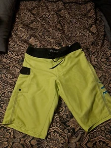 Fox Racing Mens Overhead Camo Stretch 21" Boardshorts Swim Trunks Pockets Green - Picture 1 of 4