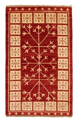 Hand Knotted Area Rug 3'0" x 4'11" Traditional Oriental Wool Carpet - Image 1 of 4
