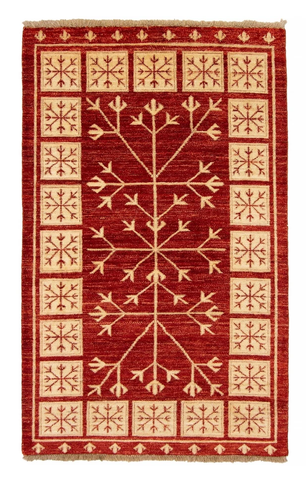 Hand Knotted Area Rug 3'0" x 4'11" Traditional Oriental Wool Carpet - Image 1 of 4