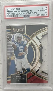 2023 Select Anthony Richardson Die Cut Black And Red Rookie Card PSA 10 - Picture 1 of 2