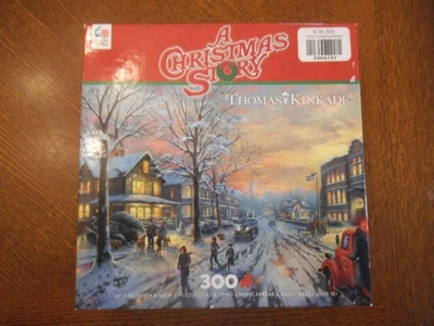 Thomas Kinkade Puzzle   A Christmas Story   300 Large Pieces/Poster  2012 - Image 1 of 3