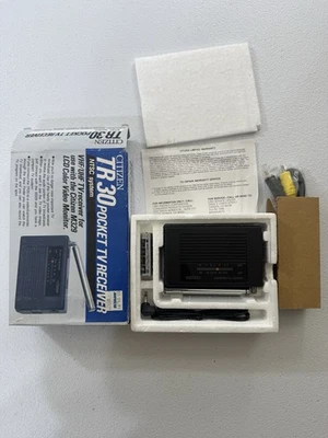 VTG CITIZEN TR30 Pocket TV Receiver NTSC System UHF VHF LCD Color Video Monitor - Image 1 of 4