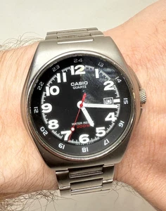 Casio Military Field Watch MAR-101 2016 schwarzes Zifferblatt leuchtende Datumsanzeige - Bild 1 von 5