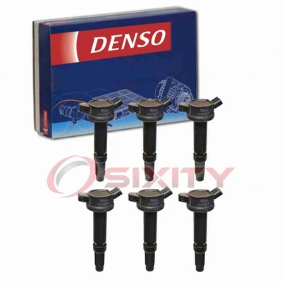 6 pc Denso Direct Ignition Coils for 2007-2012 Ford Escape 3.0L V6 Spark vs - Image 1 of 4