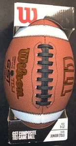 Wilson GST Junior Composite Leather Game Football 1783 Ages 9-12 TDJ New In Box - Picture 1 of 7