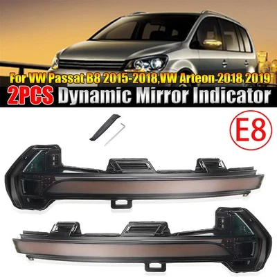 Spiegelblinker Außenspiegel Blinker E8-Zeichen für VW Golf 8 Passat Arteon ID.3 - Bild 1 von 4
