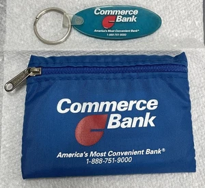 VINTAGE "COMMERCE BANK" ERSTE HILFE SET & SCHLÜSSELANHÄNGER  - Bild 1 von 14