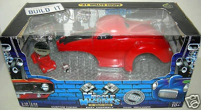 41 WILLYS COUPE IN DARK RED  BUILD KIT.MUS.MAC.1:18 MIB - Image 1 of 3