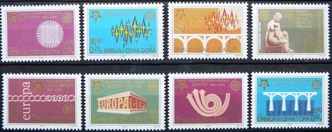 Serbia stamps and souvenir sheets - Europa stamps, 50th anniv._2005 - MNH Cover