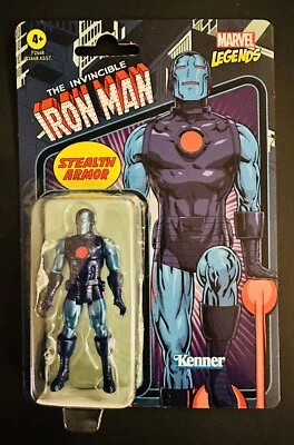 Figura de acción retro Hasbro Marvel Legends de 3,75 pulgadas-armadura sigilosa Iron Man | Sin usar, en caja Foto 1 de 2
