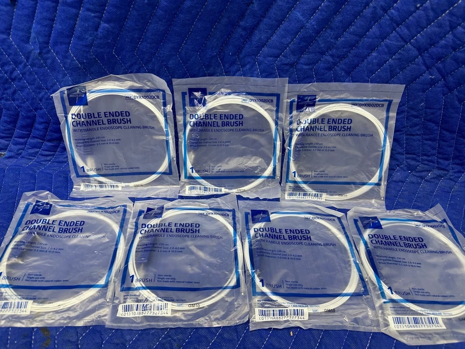 OLYMPUS, PENTAX, FUJINON, STORZ, WOLF, ACMI, STERIS, MEDIVATORS Endoscope Valve & Channel Cleaning Brushes 2-4.2mm Channels, by MEDLINE, 7 Units