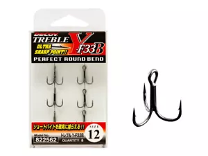 Decoy Y-F33B 8pc Hameçons triples Barbed Made in Japan - Photo 1/4