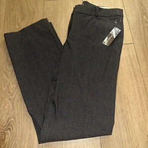 Soho Work Pants Womens Size 12 Grey Black Stretch Comfort Straight Leg New - Picture 1 of 7