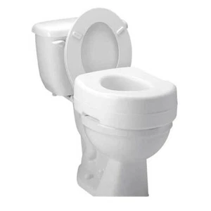 Carex Economy Raised Toilet Seat, 5.5'' White, 300 lb Capacity - 1 Count - Picture 1 of 2