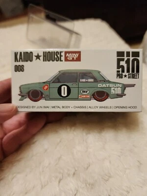 2022 Mini-GT Kaido House Green DATSUN 510 Pro Street Sung Kang 008 SK510 SEALED - Image 1 of 2