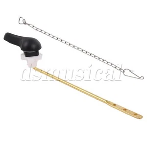 8 Zoll Länge WC Tank Spülhebel Griff mit Klappketten Kits - Bild 1 von 8