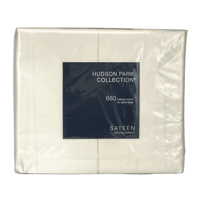Hudson Park 680 TC Cotton Sateen CALIFORNIA KING Bed Skirt VANILLA SKY - $175 - Image 1 of 4