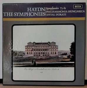 DECCA HDNG 31-34 UK HAYDN SYMPHONIES 73-81 DORATI 4LP's 1971 BOX SET 1ST EDITION - Picture 1 of 4