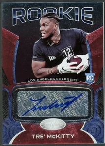 2021 Panini Certified Tre' McKitty RC Signature Mirror Etch Red Parallel 17/25 - Picture 1 of 2