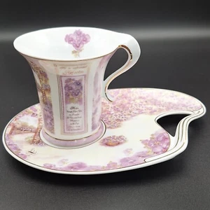 The Leonardo Collection - Special Mother Pink Floral - Teetasse und Untertasse Set - Bild 1 von 5