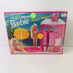 VINTAGE 1992 Beach Barbie Beach Shower Mattel # 9328 Rare Read Description - Picture 1 of 10