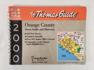 Guía y directorio de calles de los condados de Orange 2000 ~ Thomas Bros - Imagen 1 de 11