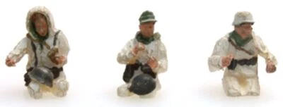 Minitanques alemanes 3 hombres Kubelwagen tripulación invierno pintado Artitec 387.101-W1 1/87 Foto 1 de 2