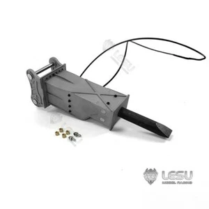 RC Hydraulic Metal Hammer for LESU 1:14 Excavator 374F B0001 Shovel Spare Parts - Picture 1 of 9