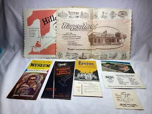 10 1962 Travel Guides Paper Place Mats Wax Museum Niagara Falls London Canada - Picture 1 of 20