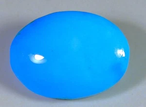 ANELLO NATURALE 10 CT MISURA CIELO CHE DORME BELLEZZA TURCHESE OVALE PIETRA PREZIOSA CABOCHON A318 - Foto 1 di 4