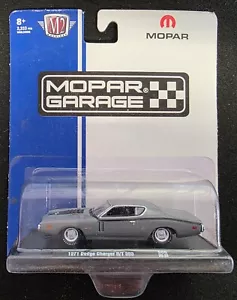 M2 MACHINES 1971 DODGE CHARGER R/T 383 GRAY MOPAR GARAGE 1:64 - Picture 1 of 2