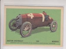 1960 Parkhurst Hawes Wax Indianapolis 500 Winners GASTON CHEVROLET Indy 1919 Cd8