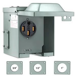 Nilight 50AMP RV EV Power Outlet Box 125/250V NEMA 14-50R Receptacle Box - Bild 1 von 10