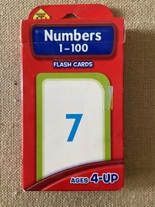 School Zone Numbers 1- 100 Flash Cards Ages 4 - Up Early Learning USA - Picture 1 of 5