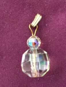 Antiguo colgante de cristal checo de colección - Imagen 1 de 8
